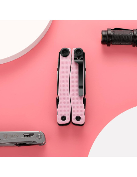 Cuchillo Multiherramienta SIUPRO SD-9 Rosa Plegable 14 Funciones Cuchillo Multiherramienta SIUPRO SD-9 Rosa Plegable 14 Funciones