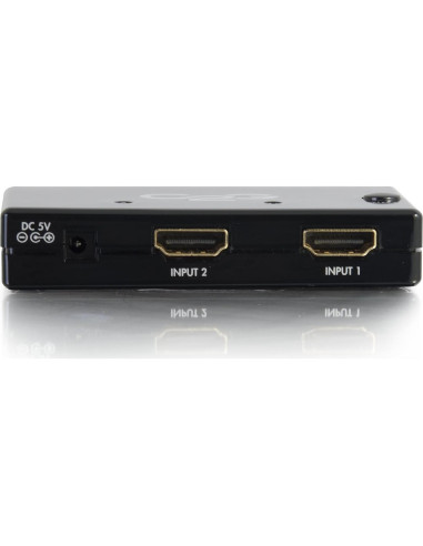 Interruptor HDMI C2G 2 Puertos Automático 40349 Negro