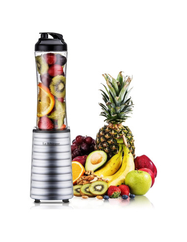 Licuadora Personal La Reveuse 300W con Botella 550ml Plata