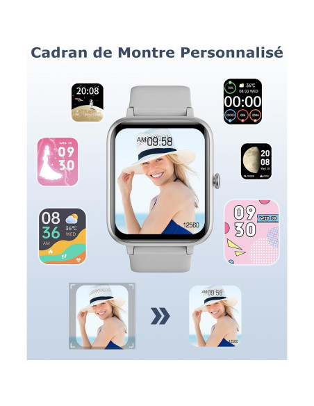 Reloj Inteligente GRV IP68 Fitness Llamadas Gris Reloj Inteligente GRV IP68 Fitness Llamadas Gris