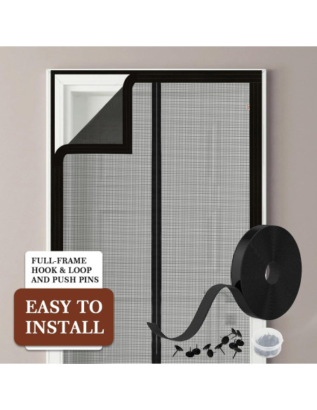 Yotache Puerta Pantalla Magnética Ajustable 73-83 cm x 200-205 cm Yotache Puerta Pantalla Magnética Ajustable 73-83 cm x 200-205 cm