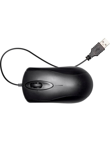 Ratón USB Monoprice 115907 Negro Ergonomico Precisión