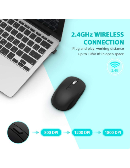 Ratón Inalámbrico Bluetooth Joyaccess JMS30110BK - Negro Ratón Inalámbrico Bluetooth Joyaccess JMS30110BK - Negro