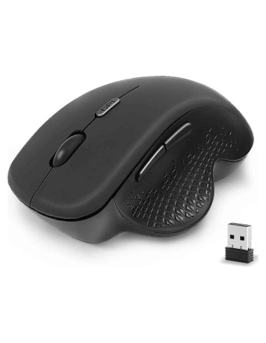 Ratón Inalámbrico Silencioso UrbanX Recargable Negro