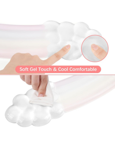Reposamuñecas de Gel Ergonómico Mosiso para Teclado y Ratón