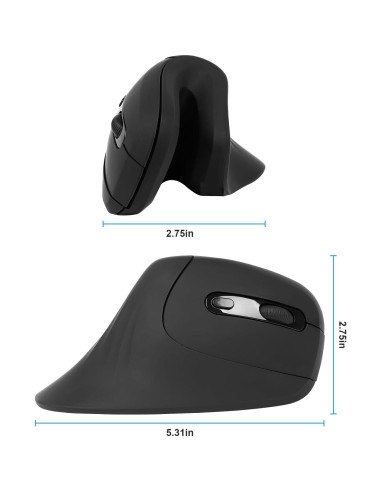 Ratón Vertical Inalámbrico Ergonómico Samudgate 125g