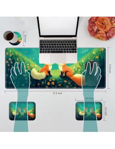 Juego de Almohadillas Ergonómicas BEOTIWAD Zorro Bonito 2