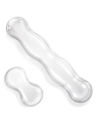Juego de Reposamuñecas de Gel Ergonómico EupHHonycs Blanco