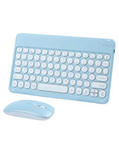 Combo Teclado y Ratón Bluetooth Recargable Thanice Azul