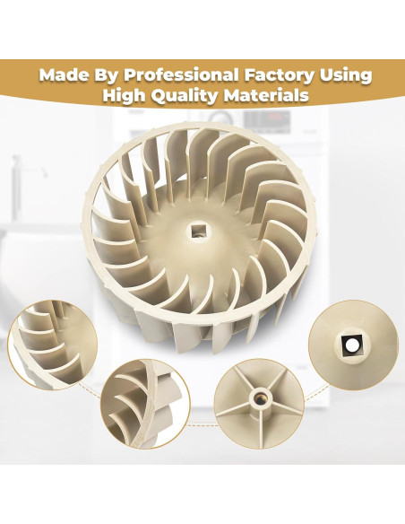 Rueda de Soplador FANCIGO WP697772 18.9cm Compatible Whirlpool Rueda de Soplador FANCIGO WP697772 18.9cm Compatible Whirlpool