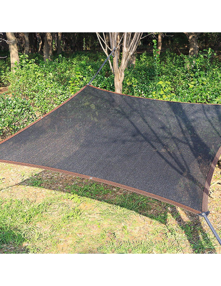 Tela de Sombra Winemana 50% Negra 2,44x6,10m para Jardín Tela de Sombra Winemana 50% Negra 2,44x6,10m para Jardín