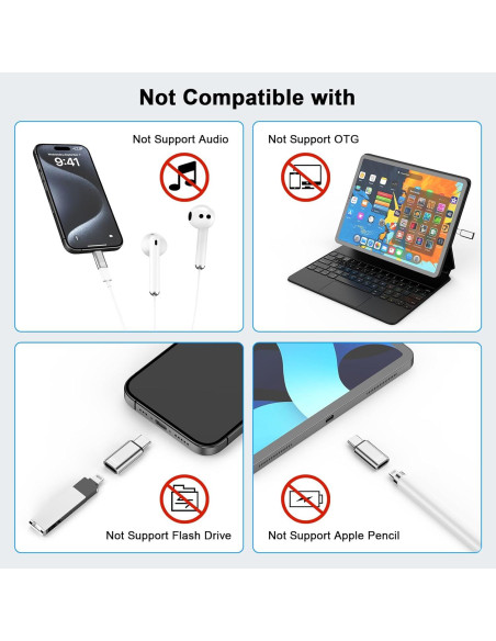 Adaptador Lightning a USB-C 2 Pack esbeecables Carga Rápida Adaptador Lightning a USB-C 2 Pack esbeecables Carga Rápida