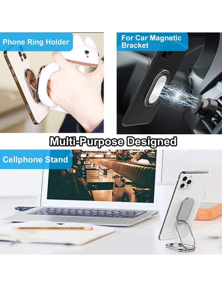 Soporte Plegable para Teléfono Móvil CLZWiiN Plata 360 Soporte Plegable para Teléfono Móvil CLZWiiN Plata 360