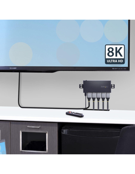 Conmutador HDMI 8K StarTech.com 4 Puertos 60Hz HDR10+ Conmutador HDMI 8K StarTech.com 4 Puertos 60Hz HDR10+