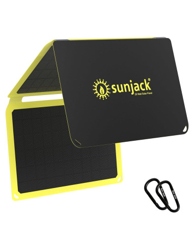 Cargador Solar Plegable SunJack 25W USB-C y USB-A Impermeable