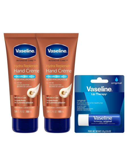 Crema de Manos Vaseline 2-Pack 96g + Bálsamo Labial 4.5g Crema de Manos Vaseline 2-Pack 96g + Bálsamo Labial 4.5g