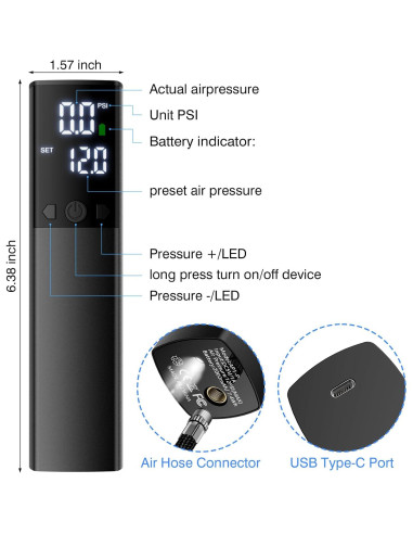 Bomba de Pelotas Eléctrica Motorenbau P307 Portátil con LCD