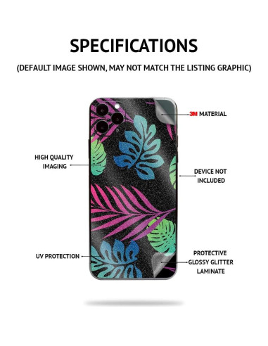 MightySkins Piel Brillante para Samsung Galaxy SmartTag - Cuero Negro