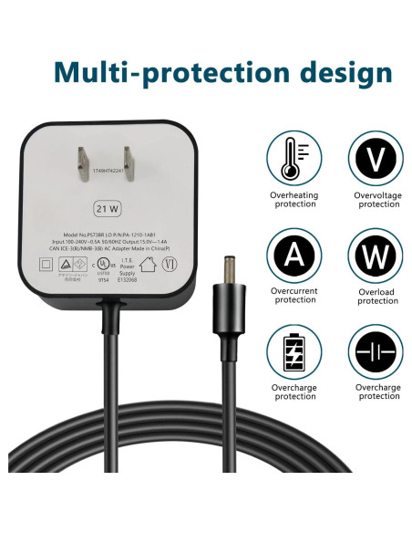 Adaptador de Corriente 21W - LAZTZQ para Echo y Fire TV Adaptador de Corriente 21W - LAZTZQ para Echo y Fire TV