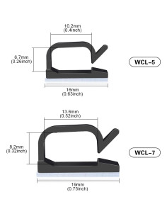 Clips Adhesivos para Cables XHF 120 PCS Organizador 2