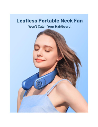 Ventilador de Cuello Portátil SWEETFULL 360 Recargable USB