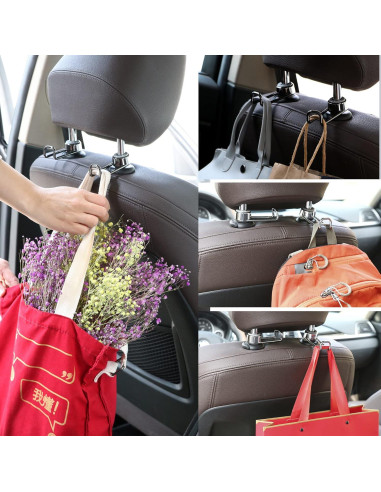 Gancho para Asiento de Coche Sentoto STT-1618 Metal Oscuro