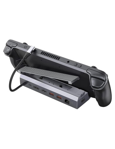 Estación de Acoplamiento Steam Deck Iavkyu 7 en 1 4K 60Hz