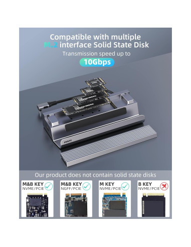 Estación de Acoplamiento Steam Deck Iavkyu 7 en 1 4K 60Hz