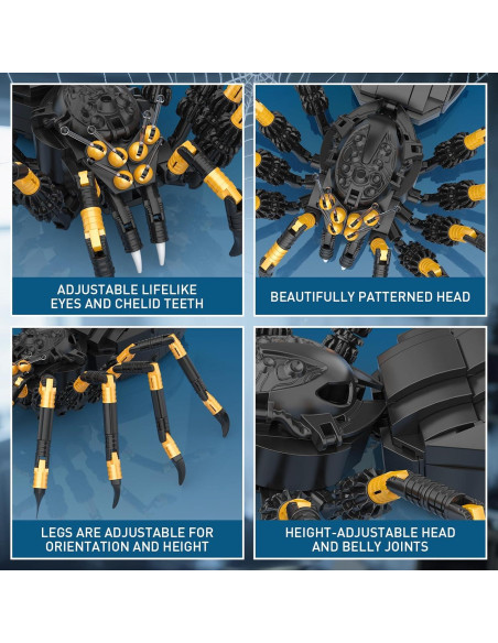 Juego de Construcción Araña Negra Mágica HIGH GODO 445 Piezas Juego de Construcción Araña Negra Mágica HIGH GODO 445 Piezas