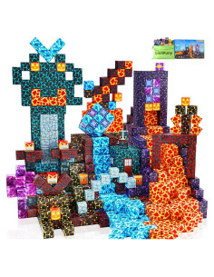 Bloques Magnéticos LionFuny 100PCS Juguetes Educativos STEM