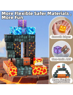 Bloques Magnéticos LionFuny 100PCS Juguetes Educativos STEM 2