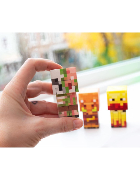Luces de estado de ánimo Minecraft Ukonic, set de 4 figuras LED Luces de estado de ánimo Minecraft Ukonic, set de 4 figuras LED