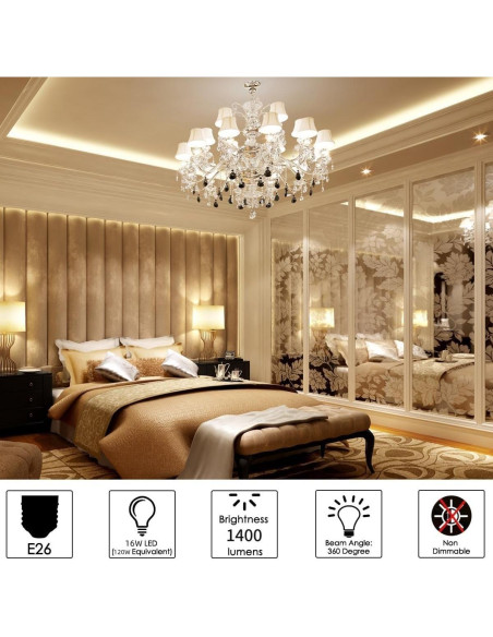 Bombilla LED Maíz LDSZM 16W 1400 lúmenes 6000K E26/E27 Bombilla LED Maíz LDSZM 16W 1400 lúmenes 6000K E26/E27