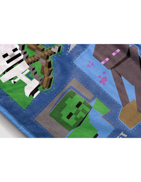 Manta de Forro Polar Jay Franco Minecraft 116.8x152.4 cm Manta de Forro Polar Jay Franco Minecraft 116.8x152.4 cm