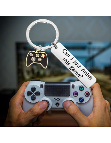 Llavero de Juego TGBJE Acero Inoxidable Grabado a Mano