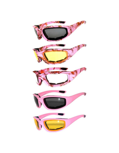 Gafas de sol deportivas UV400 para motocicleta - Paquete de 5