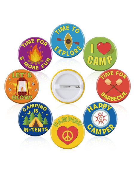 60 Pines de Camping Karenhi para Niños - Accesorios de Disfraz 60 Pines de Camping Karenhi para Niños - Accesorios de Disfraz