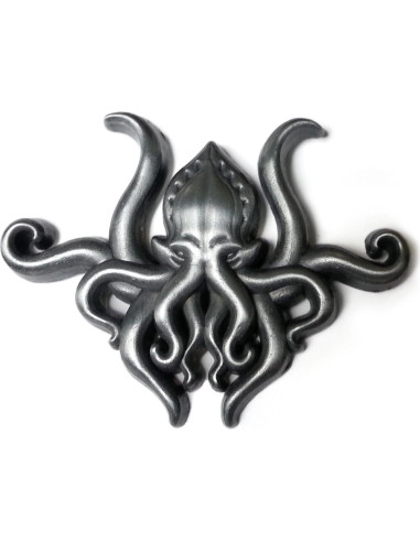 Pin de solapa Cthulhu Pinsanity - Metal zinc plata antigua