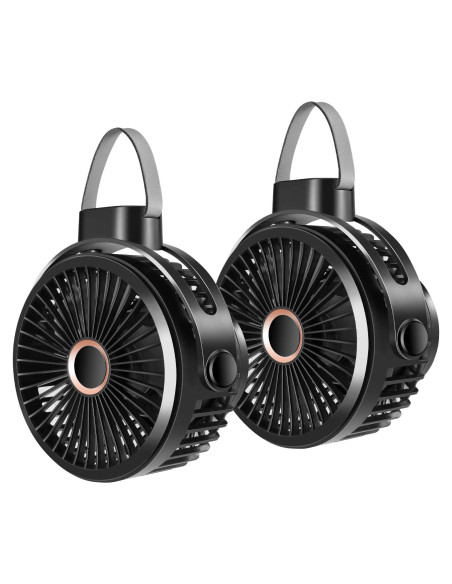 Ventilador Recargable Odoland 2 Paquetes 10000mAh USB Ventilador Recargable Odoland 2 Paquetes 10000mAh USB