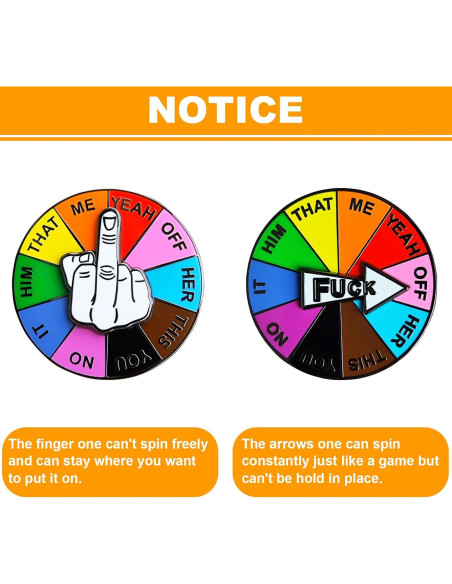 Pin Giratorio de Esmalte Arturbo Rueda de Suerte 360 Pin Giratorio de Esmalte Arturbo Rueda de Suerte 360