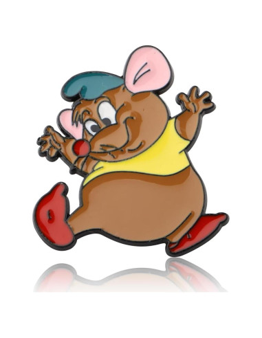 Broche de Ratón de Caricatura PLITI en Acero Inoxidable