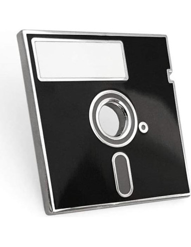 Pin de Solapa Esmalte Retro Floppy Disk Pinsanity 2.54cm