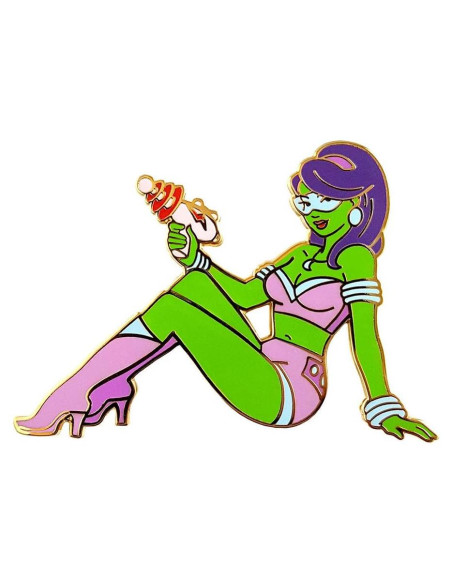 Pin de Esmalte Retro Alien Pin Up Girl Pinsanity 4.45cm Pin de Esmalte Retro Alien Pin Up Girl Pinsanity 4.45cm