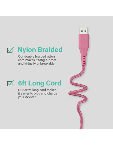 Cable Cargador Universal 3-en-1 Cargadores Elegantes CC Rosa