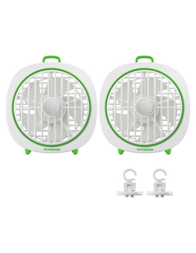 Ventilador de Clip VIVOSUN VSF-AWD4Wx2 4" Blanco 3 Velocidades