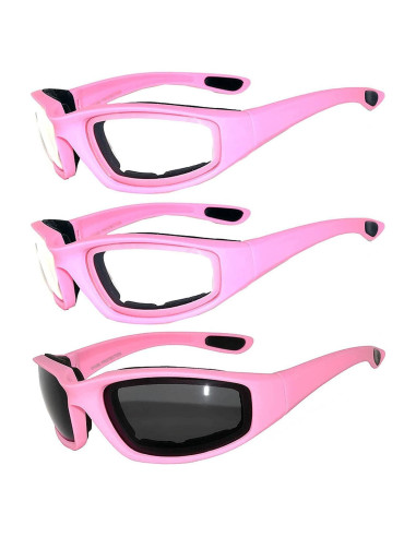Juego de 3 gafas de sol para motocicleta UV400 - Unisex