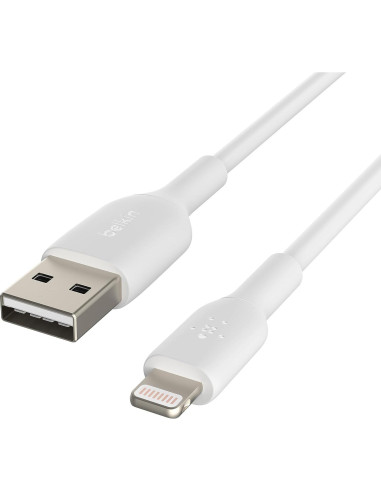 Cable USB a Lightning Belkin BoostCharge 3M Blanco MFi