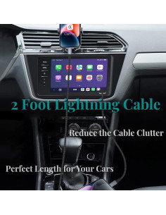 Cable de carga USB a Lightning Sailift 2 pies MFi - Paquete de 2 2