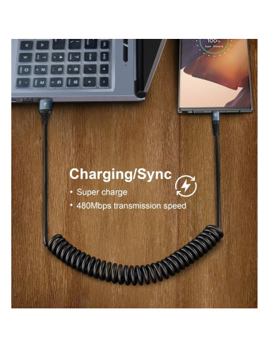 Cable de Carga Rápida USB Tipo C KIYODA 0.91m 2-Pack