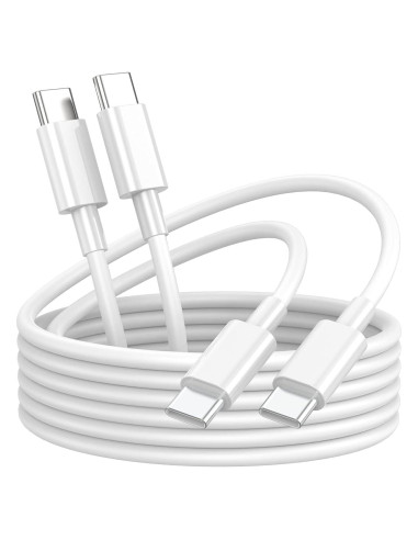 Cable USB-C a USB-C YBMTIGICS 6FT 60W Carga Rápida 2 Piezas